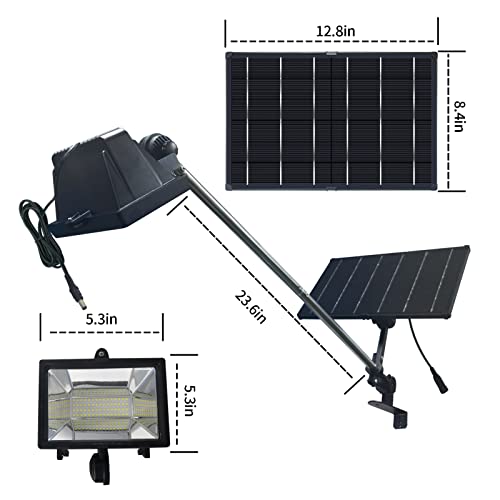 Image of Solar Sign Light, 420 LEDs 2600 Lumen Billboard Light, Sign Lighting Waterproof Commercial Sign Lights for Large Signboard, Real Estate Signs