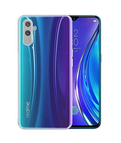 Image of COVERBLACK Silicone Back Cover for Realme C3 - Transparent
