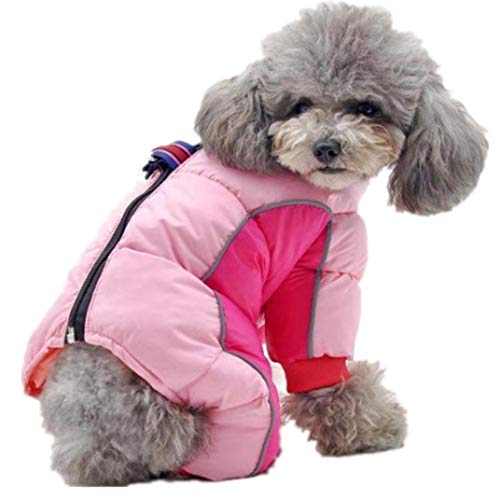 ICOUCHI 犬服 秋冬 つなぎ パーカー あたたかい 防寒 ロンパース ドッグウェア ペット服 ダウンジャケット コート 迷彩柄 綿服 四つの足 ペット用品 洋服 厚い 可愛い 柔らかい 小中型犬 子犬 お散歩 お出かけ 雪対策