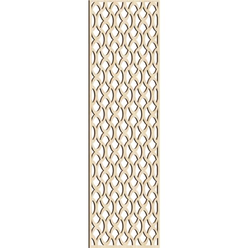 Image of Resort Decorative Pierced Fretwork Wood Wall Panels, 21 3 /8 inchW x 54 3 /8 inchH x 1 /4 inchT, Birch