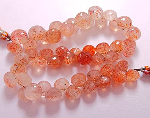 Perles pierre de soleil naturelle pour illuminer vos bijoux faits main de reflets dorés