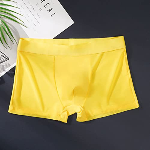 Mens Silk Underwear Boxer Briefs Soft Seamless Underwear Thin Quick Dry Breathable Boxer Briefs Trunks2