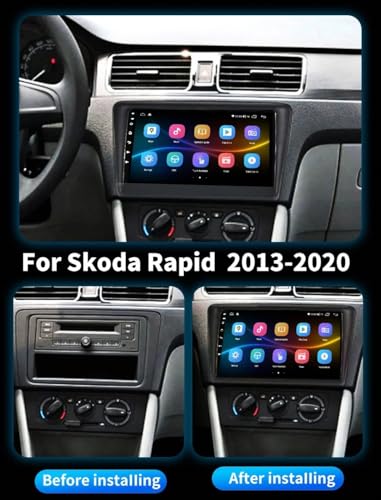 Radio Coche 2 DIN Skoda Rapid con Pantalla Android Auto 4 Nuclear 32G 2