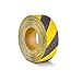 Produktbild m2-Antirutschbelag Warnmarkierung schwarz/gelb Rolle 50mm x 18,3m
