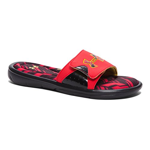 Under Armour Men's Ignite Banshee II Slide, Red (600)/Taxi, 7