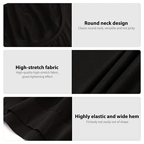 Aptoco Compression Shirts For Men Shapewear Vest Body Shaper Abs Abdomen Slim Elastic Tank Top Undershirt For Hid Men's Gynecomastia(Black, M) #TOP3