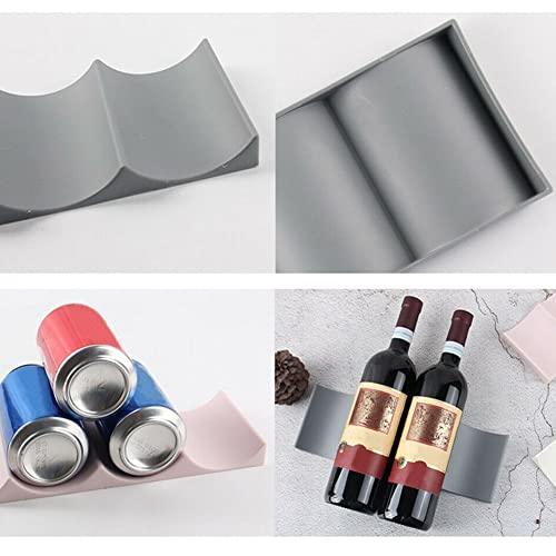 Soporte para botellas de vino apilable, color claro miniatura 4