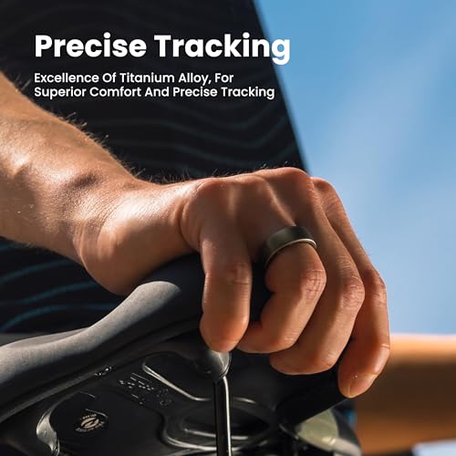 Image of Amazfit Helio Smart Ring, Wearable Fitness Tracker, Sleep Heart Rate Health Monitor, No App Subscription, 4 Days Battery Life, Fast Wireless Charging, 10 ATM Water-Resistance (Size 10)