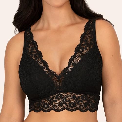 Image of Smart & Sexy Women's Signature Lace Deep V Neck Wireless Bralettes