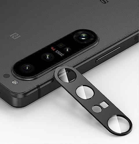 GIOPUEY [Protection Complète Caméra Arrière Protecteur Compatible avec Sony Xperia 1 IV, [Double Protection] Metal + Verre Trempé, Verre Trempé Camera -...