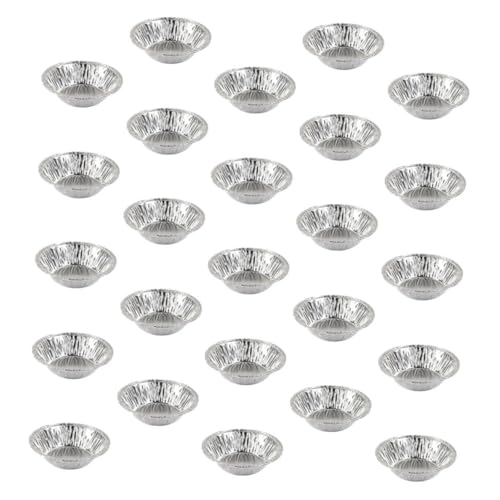 POPETPOP 300 piezas Moldes Desechables de Aluminio para Tartas de Huevo Unidades Bandejas para Hornear con Excelente Conductividad Térmica Perfectos para Repostería y Pastelería