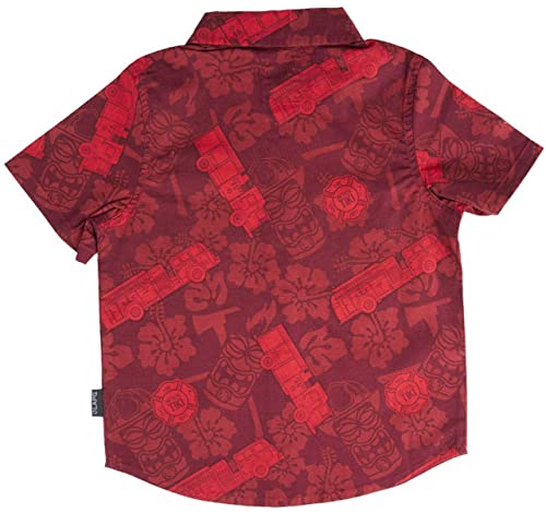 LAPG Toddler Short Sleeve Button Up Shirt, Toddler Hawaiian Shirt, Button Up Shirt for Toddlers2