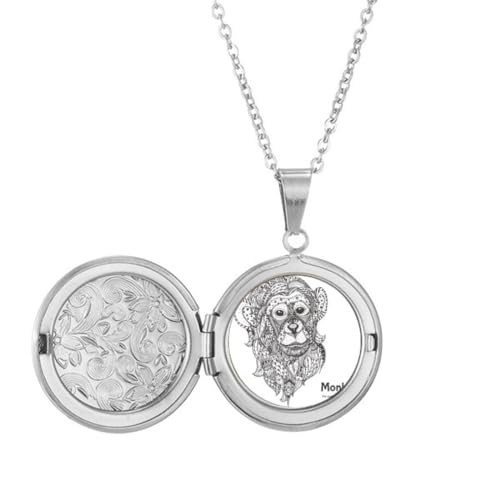 Collier médaillon singe cadeau d'anniversaire original - Idée cadeau mémorable pour proche