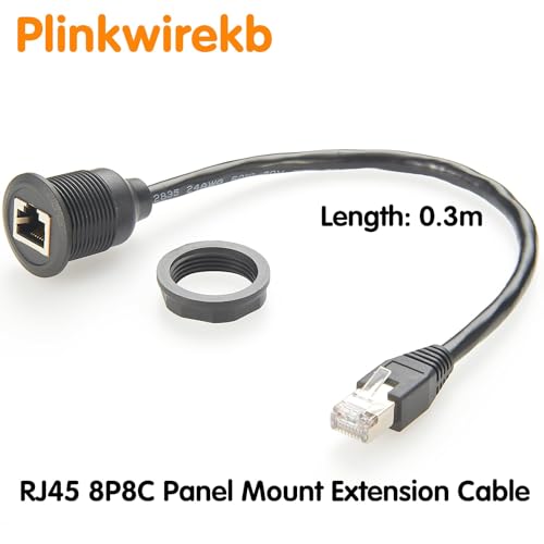 Profinet RJ45 8P8C Extensión Panel Cat5e 0.3 m miniatura 4