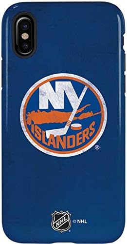 Skinit Pro Phone Case Compatible with iPhone X - Officially Licensed NHL New York Islanders Distressed Design