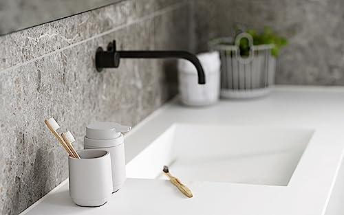 Image of ZONE DENMARK Nova Soap Dispenser - A Fusion of Sleek Design and Durable Material - Elevate Your Bathroom with Sophistication and Practical Elegance. A Stylish and Functional Bathroom Accessory
