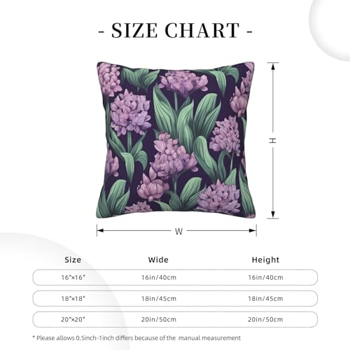 Housse de coussin velours côtelé violet 45x45 cm pour canapé