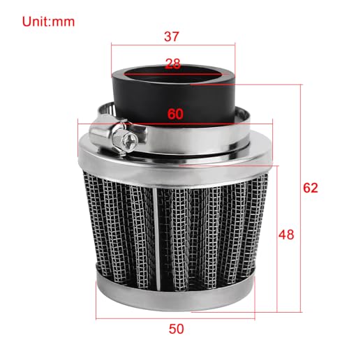 Image of FLYPIG 28mm Air Filter for ATV Dirt Bike Pocket bikes Motorcycle Pit Bike POD for Honda CB100 CB100N CB125 CB125TD CB400 fit Kawasaki AE80 (81-83) AE 80 AR80 KH250