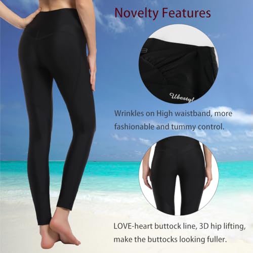 Ubestyle UPF 50+ High Waist Women's Long Swim Pants Swim Leggings Swimming Tights Sun Protective4