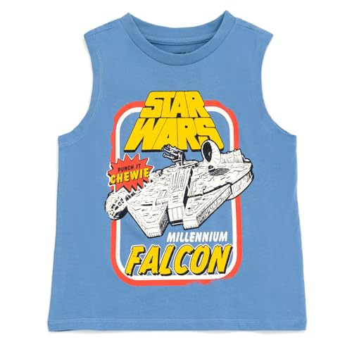 Image of STAR WARS Millennium Falcon Tank Top and Shorts Outfit Set Toddler to Big Kid Sizes (4T - 18-20)
