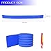 HZEL Car Rear Bumper Protector, Anti-Scratch Non-Slip Vehicle Bumper Trim Cover Protection Strip, Self Adhesive Automotive Trunk Exterior Guard Accessories, Universal for SUV RV Truck (Blue)