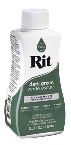 Rit 01794000701 Liquid Fabric Dye, 8-Ounce, Dark Green, 8 Fl Oz (Pack Of 1) #TOP7