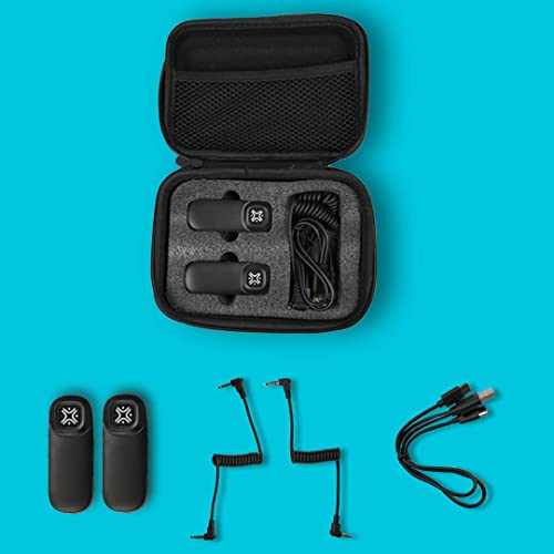 Image of Xtreme Acoustics XAWL303 UHF Wireless Single Channel Collar Microphone for Mobile and Camera Recording with Monitoring for YouTube, Singing, Vlogging, Recording