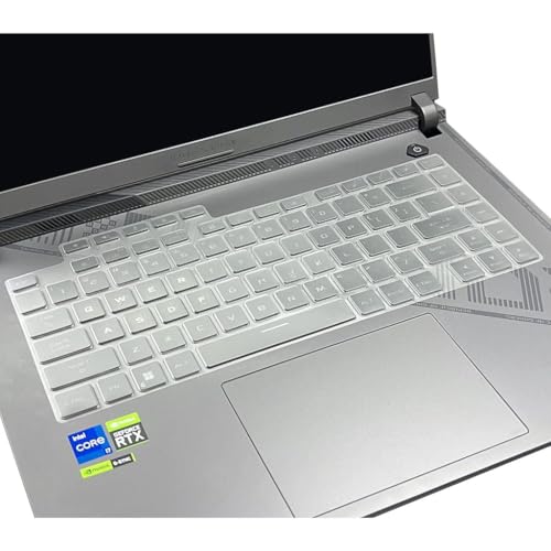 Image of RAYA Silicone Keyboard Cover for 2023 /2024 /2025 ASUS ROG Strix G16 and ASUS ROG Strix Scar 16 Gaming Laptops (TPU Clear)