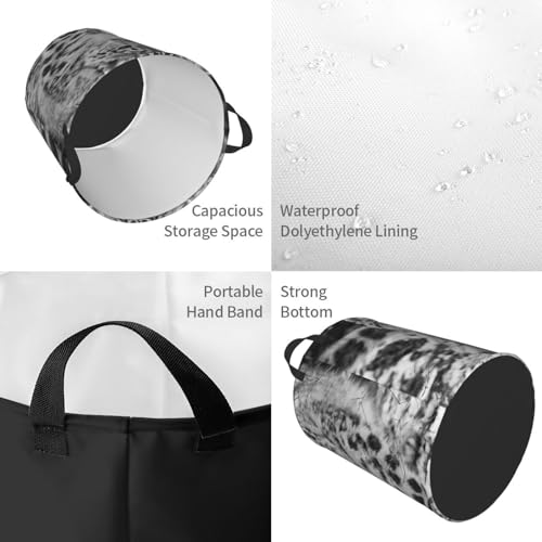 Grand panier à linge pliable léopard imperméable autonome pour dortoir - 5