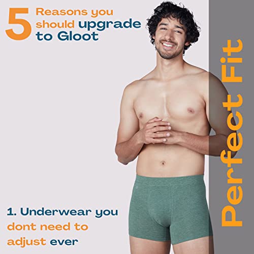 Image of GLOOT Men's Cotton Blend Modern Solid Trunks