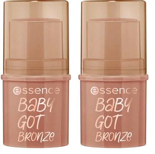 Bronceador Essence Baby Got Bronze Stick Nº 10, 1 unidad, 5,5 g, Especias de canela (Paquete de 2)