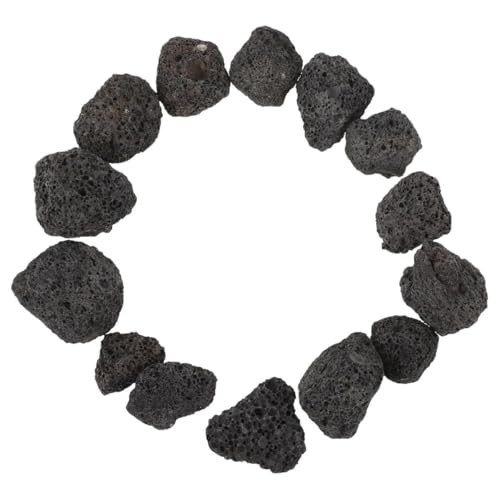 Milisten Atmungsaktives Vulkangestein 100g Beutel Natürlicher Schwarzer Vulkanstein für Aquarium Dekoration Pflanzgefäße Wasserspiele Porös und Vielseitig für Aquarien Zubehör