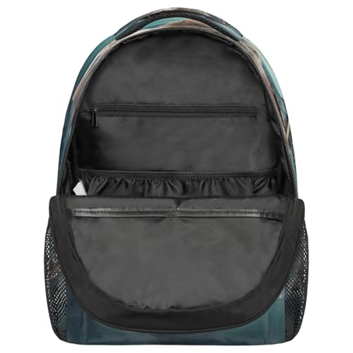 Funny Cats Wooden Boat Kids Backpack, Lightweight School Bookbag Large Capacity Laptop Backpack Water Resistant Daypack Shoulder Bag for Teenager Boys Girls3