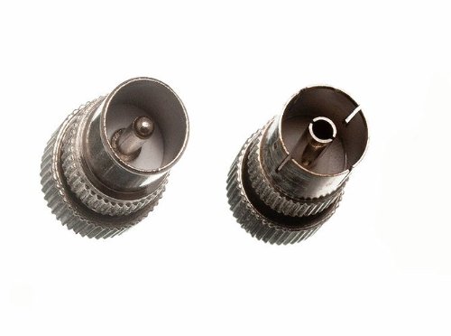 Connecteur de câble coaxial d'antenne TNT fiche TV mâle femelle pour rallonge murale