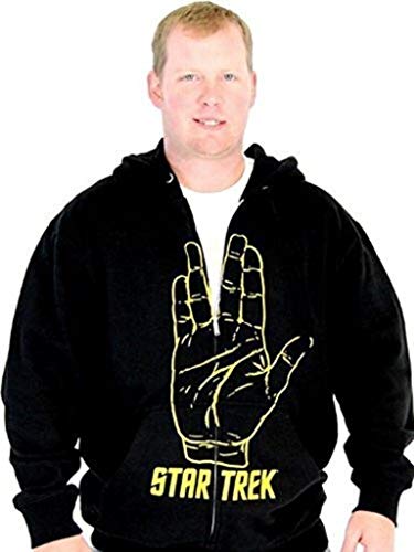 Sudadera con capucha Star Trek de algodón premium y acabados duraderos