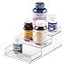 iDesign Recycled Plastic 3-Tier Stadium Spice Rack Organizer for Kitchen, Fridge, Freezer, Pantry and Cabinet Organization, The Linus Collection – 6.25