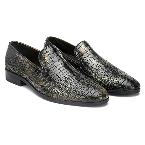 Image of San Frissco Mens Bm 2022 San Frissco Men's Loafers Handcrafted Casual Slip On Shoes Textured Upper /Soft Cushioned Footbed with TPR Sole /Comfortable Lightweight Flexible for Party, Office 9 (Copper)
