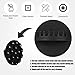 Hair Catcher Shower Wall, Silicone Hair Collector Gear Design Bathtub Hair Trap Shower Hair Grabber Suction Wall Mount Bathroom Hair Collecting Trapper Tool for Preventing Clogged Drains (Black)