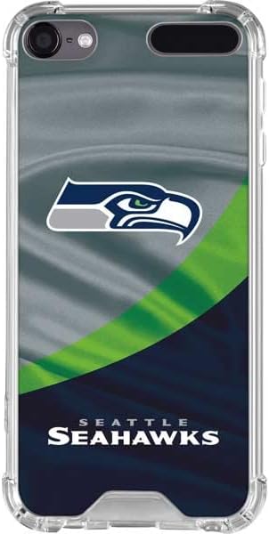 Skinit Funda transparente para reproductor de MP3 compatible con iPod Touch de 5 a 7 generación, diseño oficial de los Seattle Seahawks de la NFL