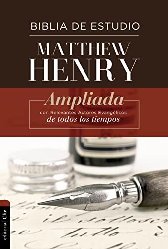 Biblia De Estudio Matthew Henry, tapa dura Sin Índice (FONDO)