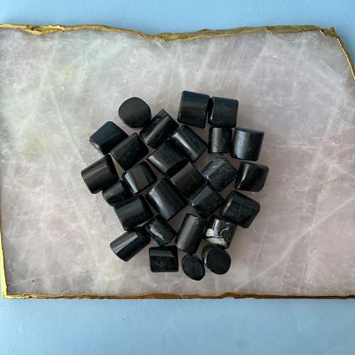 Image of Tumbled Stones, Natural Crystal Healing Stones, Home Office Decor, Aquarium Decorative Pebbles, Vase Fillers (Black Obsidian, 200)