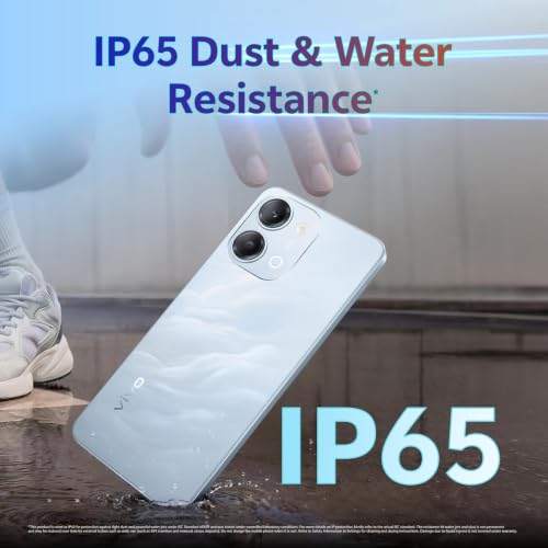 Image of vivo T5 Lite 44W 5G (Wave Blue, 6GB RAM, 128GB Storage) | MediaTek Dimensity 6300 5G Processor | 50MP AI Dual Rear Camera | 5MP Front Camera | 6.74-inch Display | 6500mAh Battery |