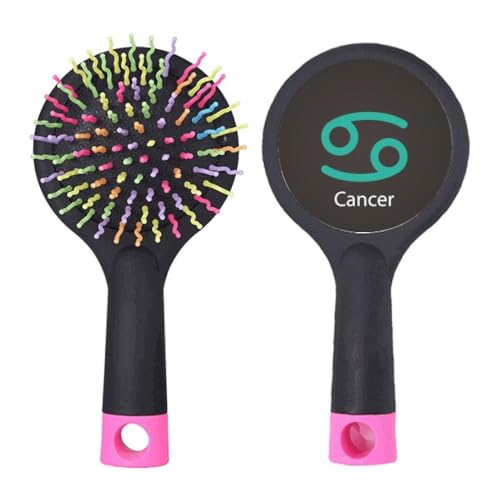 Brosse à cheveux démêlante Cancer constellation motif salon avec base coussin