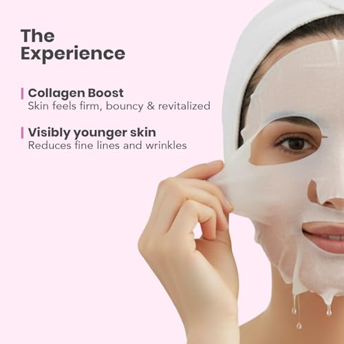 Image of O3+ Facialist Youth Radiance Face Sheet Mask 30g, Collagen & Glycolic Acid for Brightening, Firming Skin, Reduces Fine Lines, Wrinkles & Puffiness, Suitable for All Skin Types
