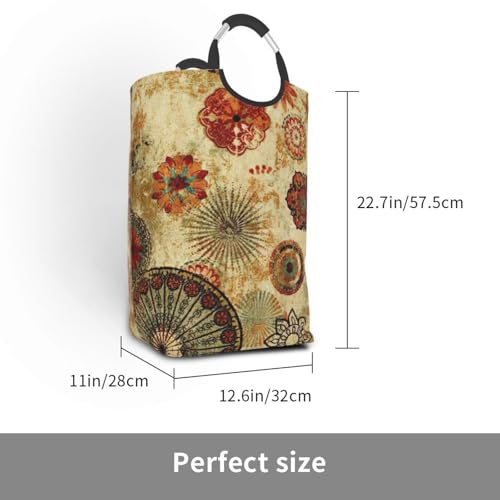 Grand sac à linge pliable autoportant médaillon panier - 4