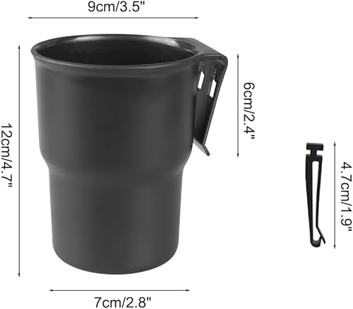 Miniatura 4 de Gancho para portavasos de automóvil, soporte para botella de montaje en ventana de 3.54 pulgadas, calibre 3.54 pulgadas, soporte colgante para
