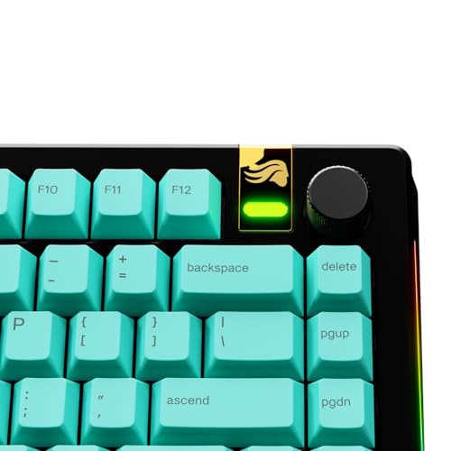 Image of GLORIOUS Gaming - GPBT Gradient Keycaps for Custom Mechanical Keyboards, No Fade Dye-Sublimated, Fits 100%, 75% 65% 60%, PBT Polymer, Fits ANSI & ISO, Supports Windows & macOS - Rainforest