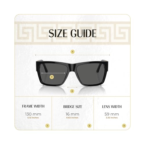 Versace VE4296 Square Sunglasses For Men For Women +BUNDLE with ACCESSORY EYEWEAR KIT4