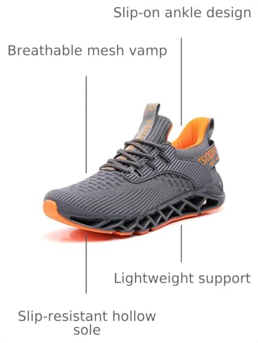 Image of Mens Running Shoes Non Slip Athletic Tennis Walking Fashion Sneakers