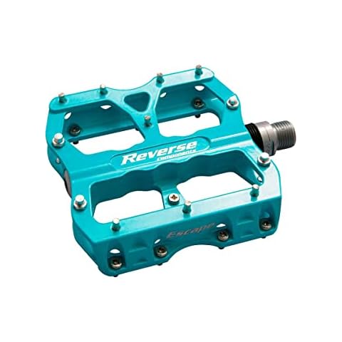 Reverse Escape Flat Fahrrad Pedal hell blau Cover